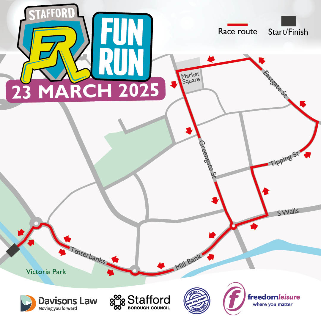 2025 Stafford Half Marathon Fun Run Freedom Leisure